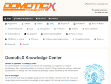 Tablet Screenshot of domoticx.com